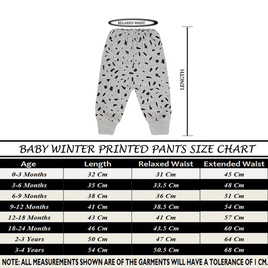 3-Piece Baby Fleece Winter Pants Set