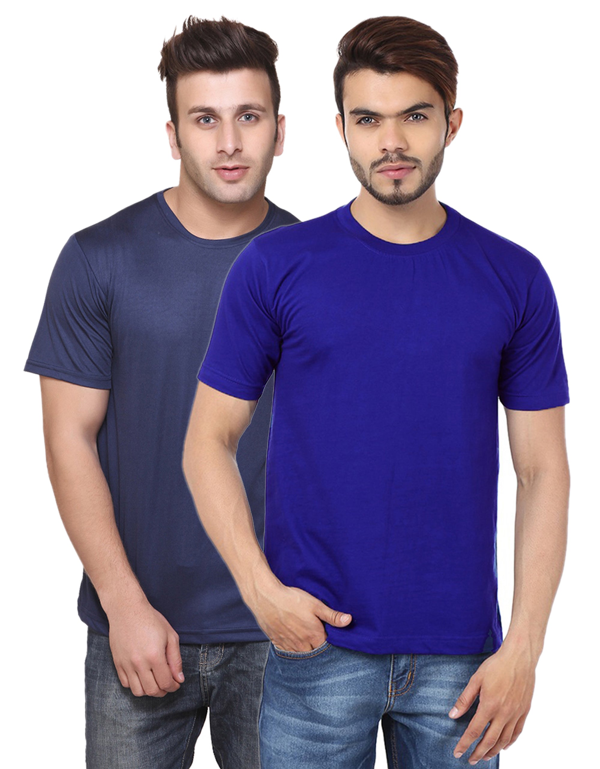 Ketex Round Neck Men's Polyester Blend Dri Fit T-Shirts (Pack of 2)