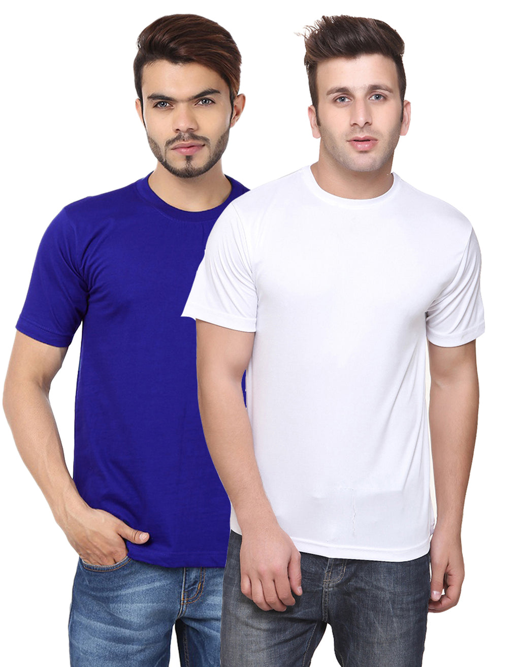 Ketex Round Neck Men's Polyester Blend Dri Fit T-Shirts (Pack of 2)