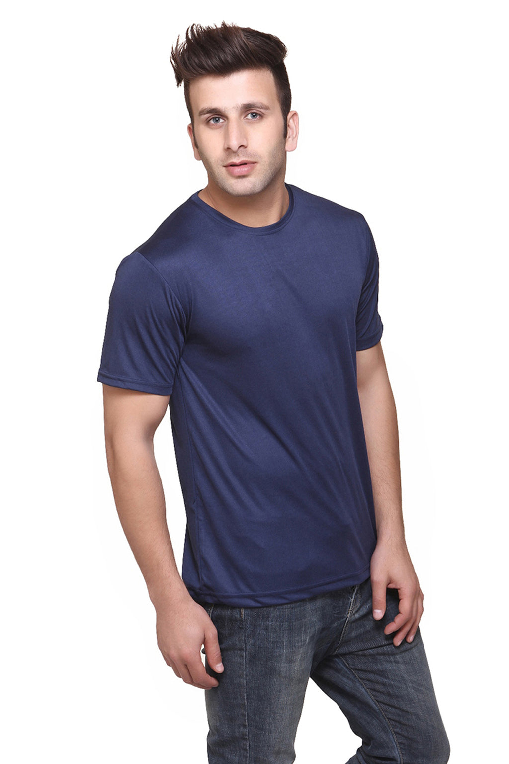 Ketex Round Neck Men's Polyester Blend Dri Fit T-Shirts (Pack of 3)