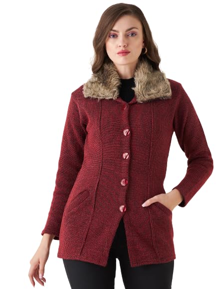 PIVL Women's Long Winter Acrylic Blend Sweater