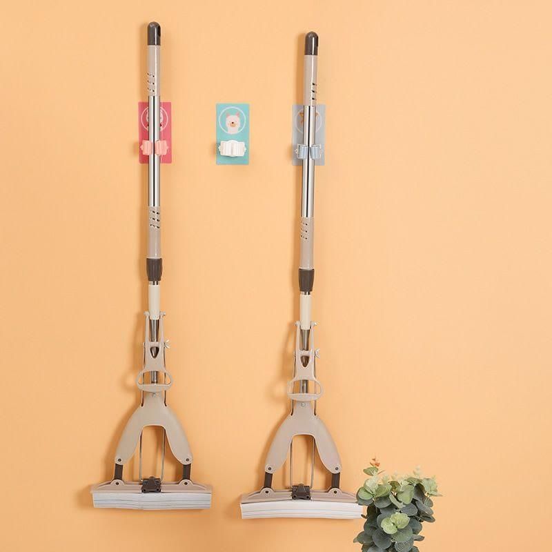 Mop Broom Holder-Wall Mounted Cartoon Mop,