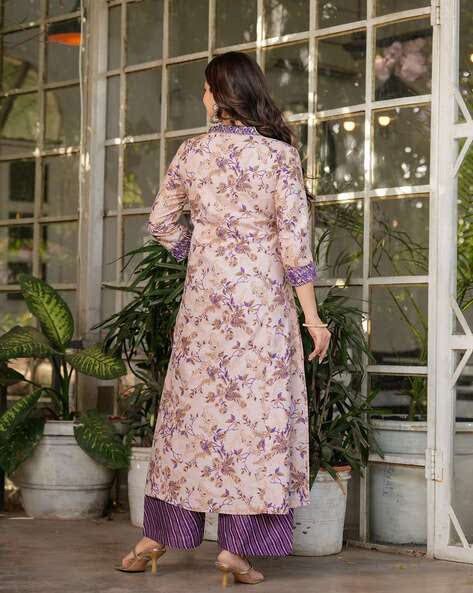 Women Floral Straight Kurta Set@P