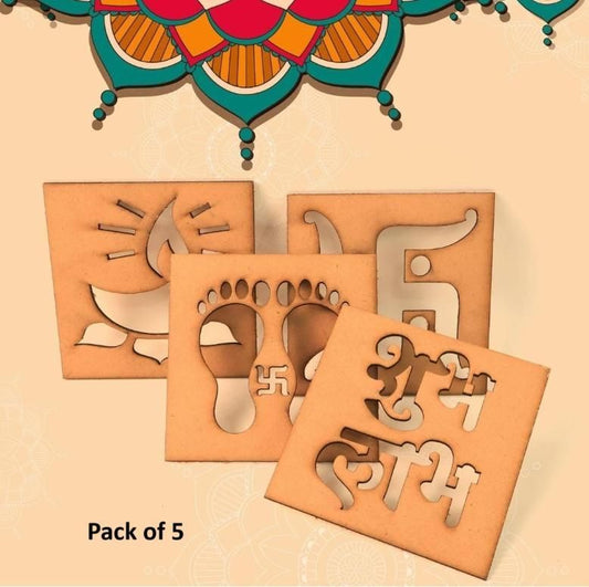 Wooden MDF Rangoli Stencil