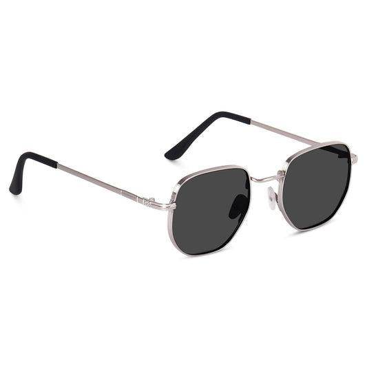 IFLASH Small Octagonal Polarized Sunglasses: Classic Retro Metal Frame, UV400 Protection for Women & Men.