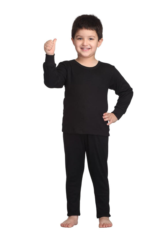 Baby Unisex Winter Wear Set: Top & Bottom, Round Neck, Full Sleeves