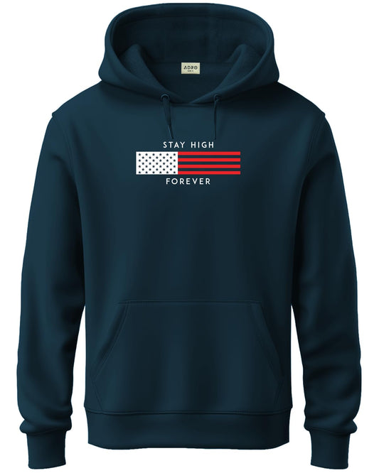 ADRO Men's Hoodie: Printed Cotton Sweatshirt with Hood | Male Hooded Sweatshirt