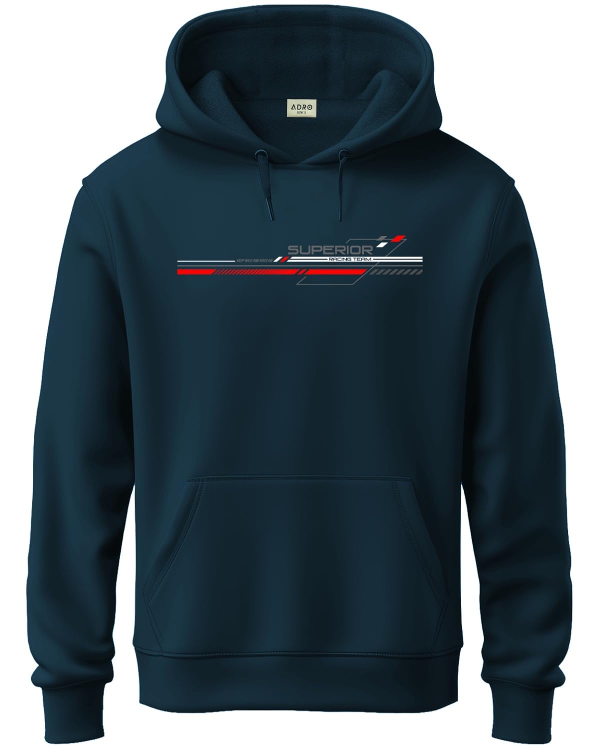 ADRO Men's Hoodie | High-Quality Cotton Printed Sweatshirt | Hooded Top for Men | Up to Size XL.