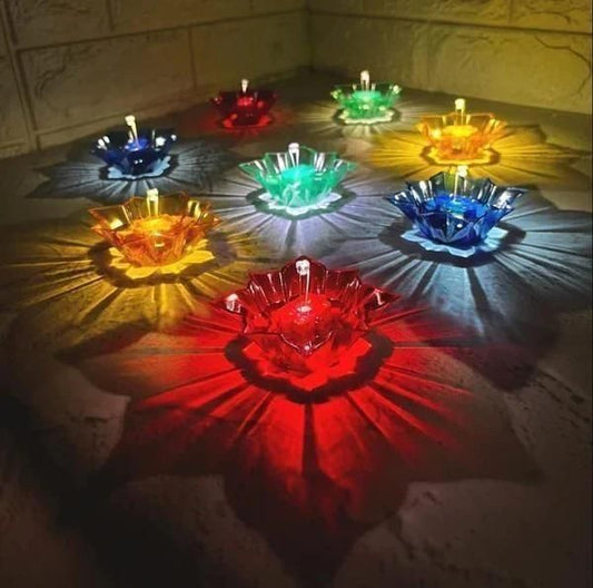 Reflective Shadow Colorful Diya