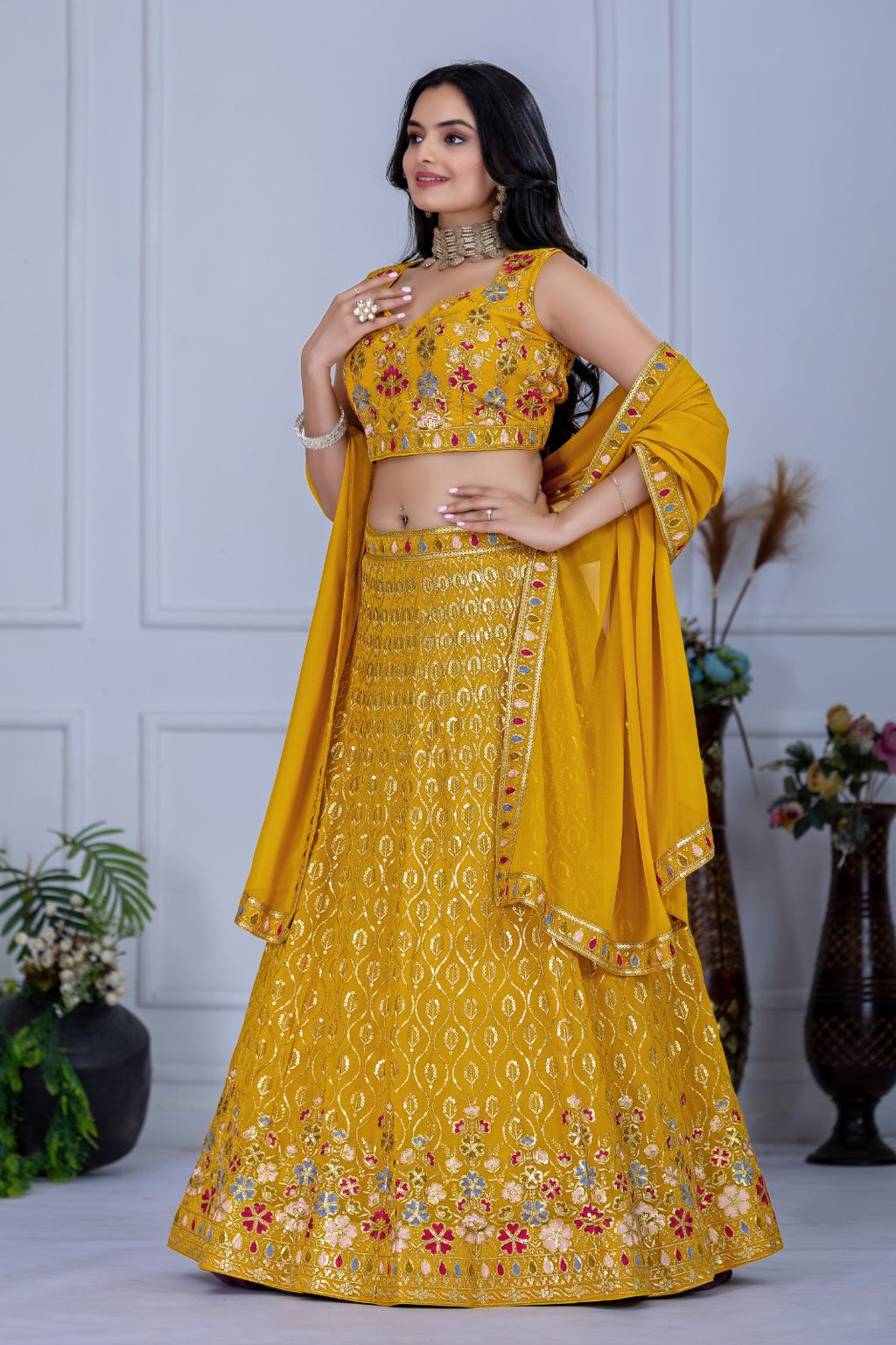 Royal threads. Modern souls. Presenting our latest lehenga collection@F