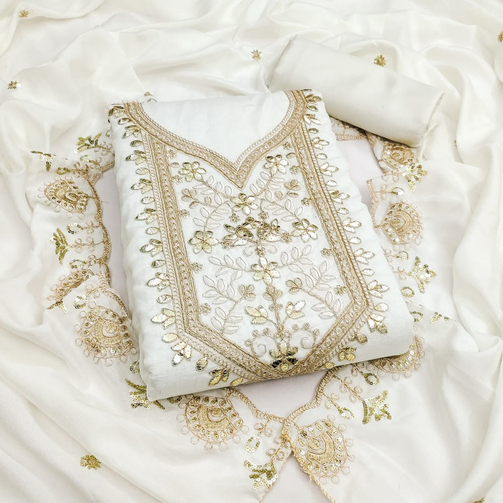 VICHITRA SILK WITH GOTA@F