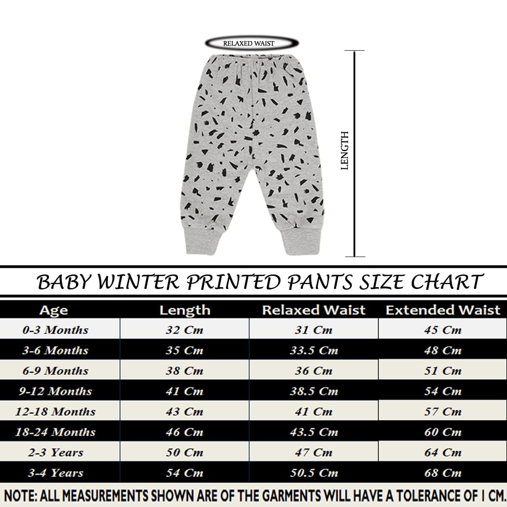 3-Piece Baby Fleece Winter Pants Set