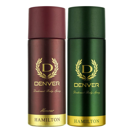 DENVER Hamilton & Honour Deodorant For Men -150 ML Each, Pack of 2|Long Lasting Deodorant For Men