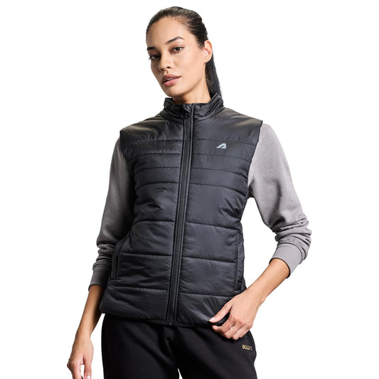 Boldfit Women's High Neck Insulated Puffer Jacket"
