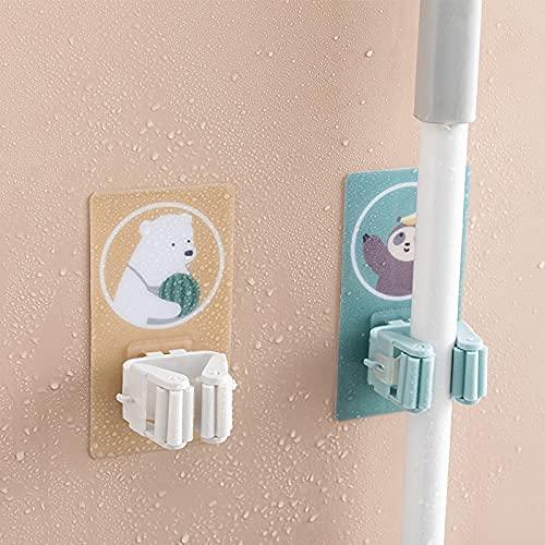 Mop Broom Holder-Wall Mounted Cartoon Mop,