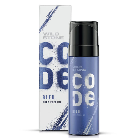 WILD STONE CODE Bleu Body Spray Perfume For Men, 150 Ml | No Gas Deo For Men | Long-Lasting Luxurious Fragrance | Best Suited For Casual Occasions | Masculine Sophisticated Scent For All Seasons