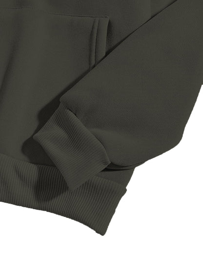 ADRO Men's 320 GSM Hoodie: Soft, Warm Cotton Fleece - Regular Fit & Plus Size Available.