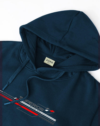 ADRO Men's Hoodie | High-Quality Cotton Printed Sweatshirt | Hooded Top for Men | Up to Size XL.