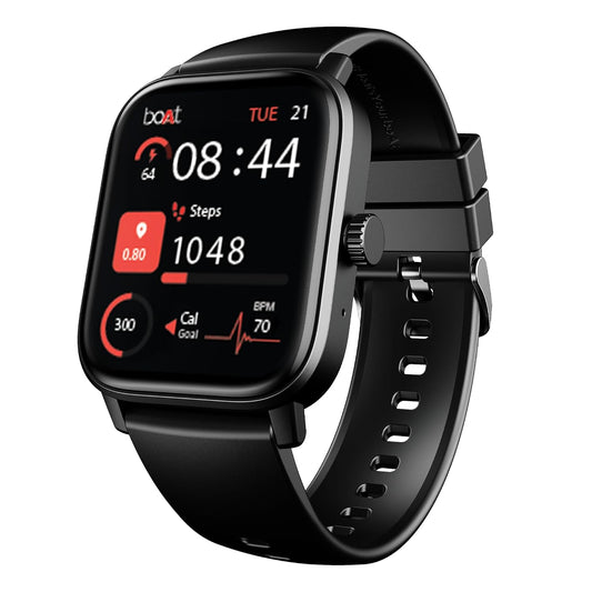 Boat Wave Call 3 Smartwatch: HD Display, BT Calling, Crown, Sports Modes, IP68, HR, SpO2 Monitor