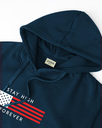 ADRO Men's Hoodie: Printed Cotton Sweatshirt with Hood | Male Hooded Sweatshirt