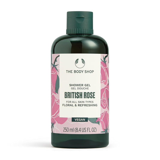Body Shop Shower Gel - 250ml | Clear and concise, follows the rules of keeping it under 60 characters, simple and clear with no extra text. The product information (size of the shower gel) is inclu...