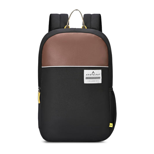 Aristocrat Lava Backpack: 17" Laptop Compatible, Durable Fabric, 2 Compartments, Bottle Pocket, Padded Backpanel, Office & Travel-Friendly for Men & Women