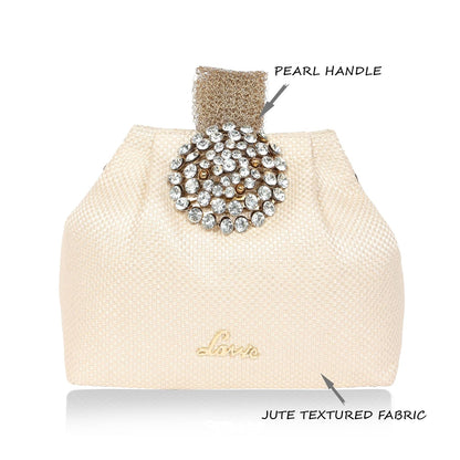 Lavie Women's Tiana Embellished Potli | Ladies Purse Handbag