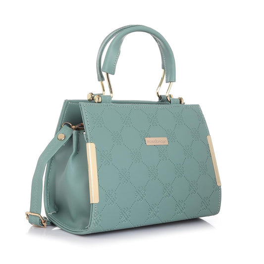 ROSS Brown Synthetic Leather Women's Mini Satchel Purse | High-Quality Vegan-Friendly Handbag