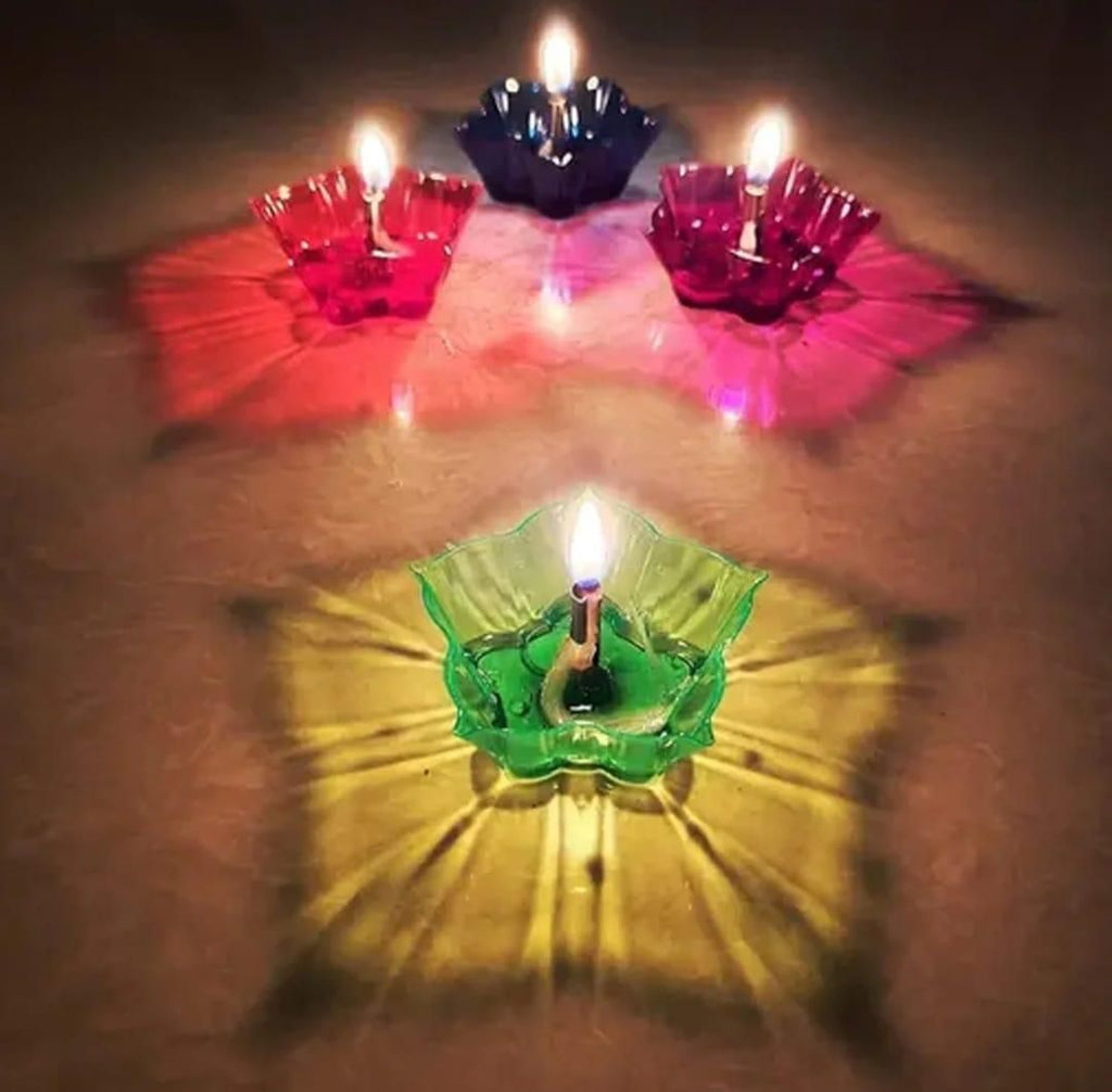 Reflective Shadow Colorful Diya