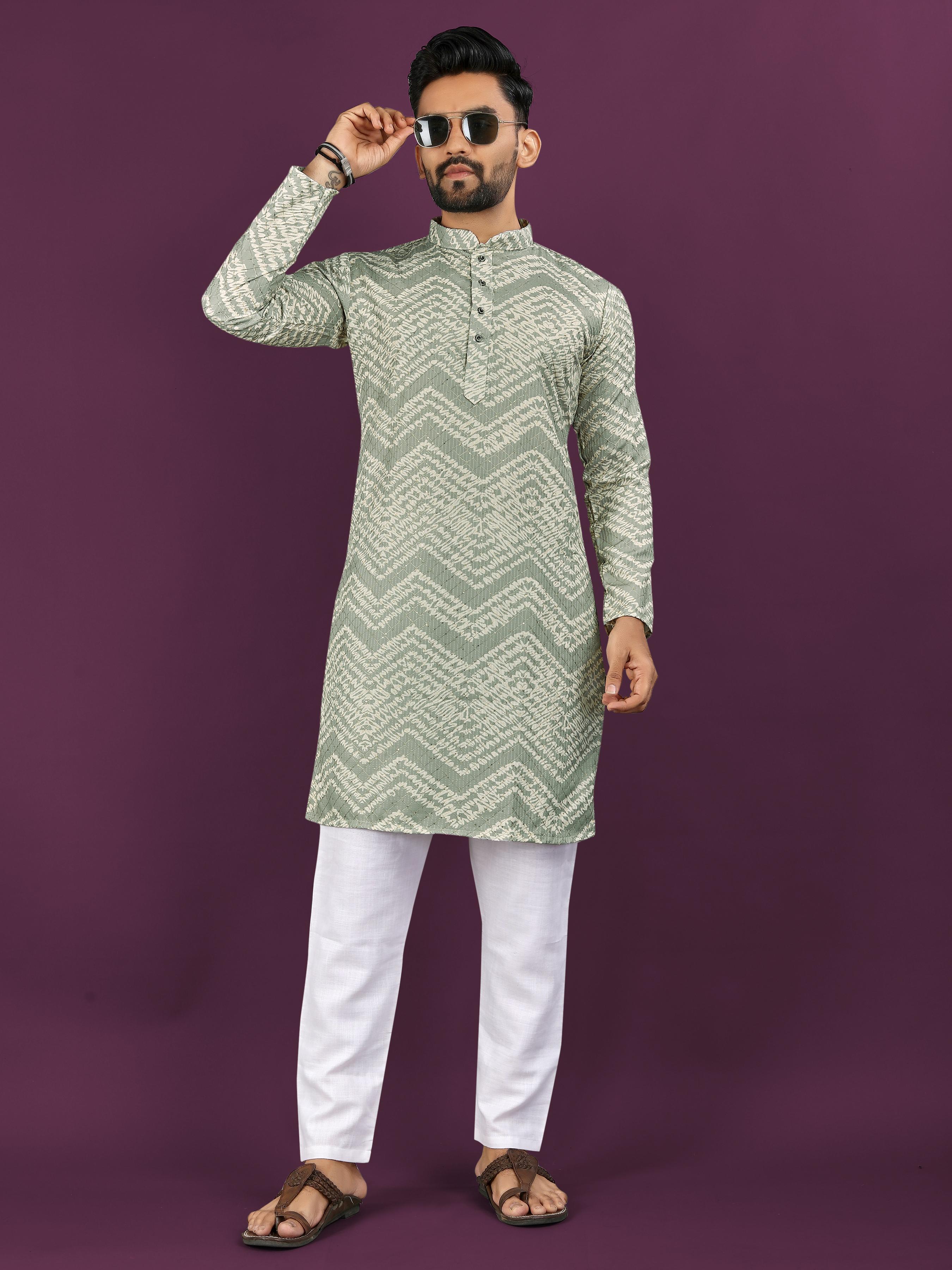 RAYON DIGITAL PRINT KURTA PAJAMA