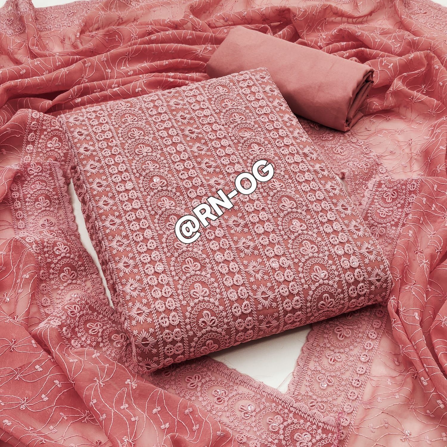 ORIGINAL GEORGETTE WITH BODER LESS IN DAMAN@F