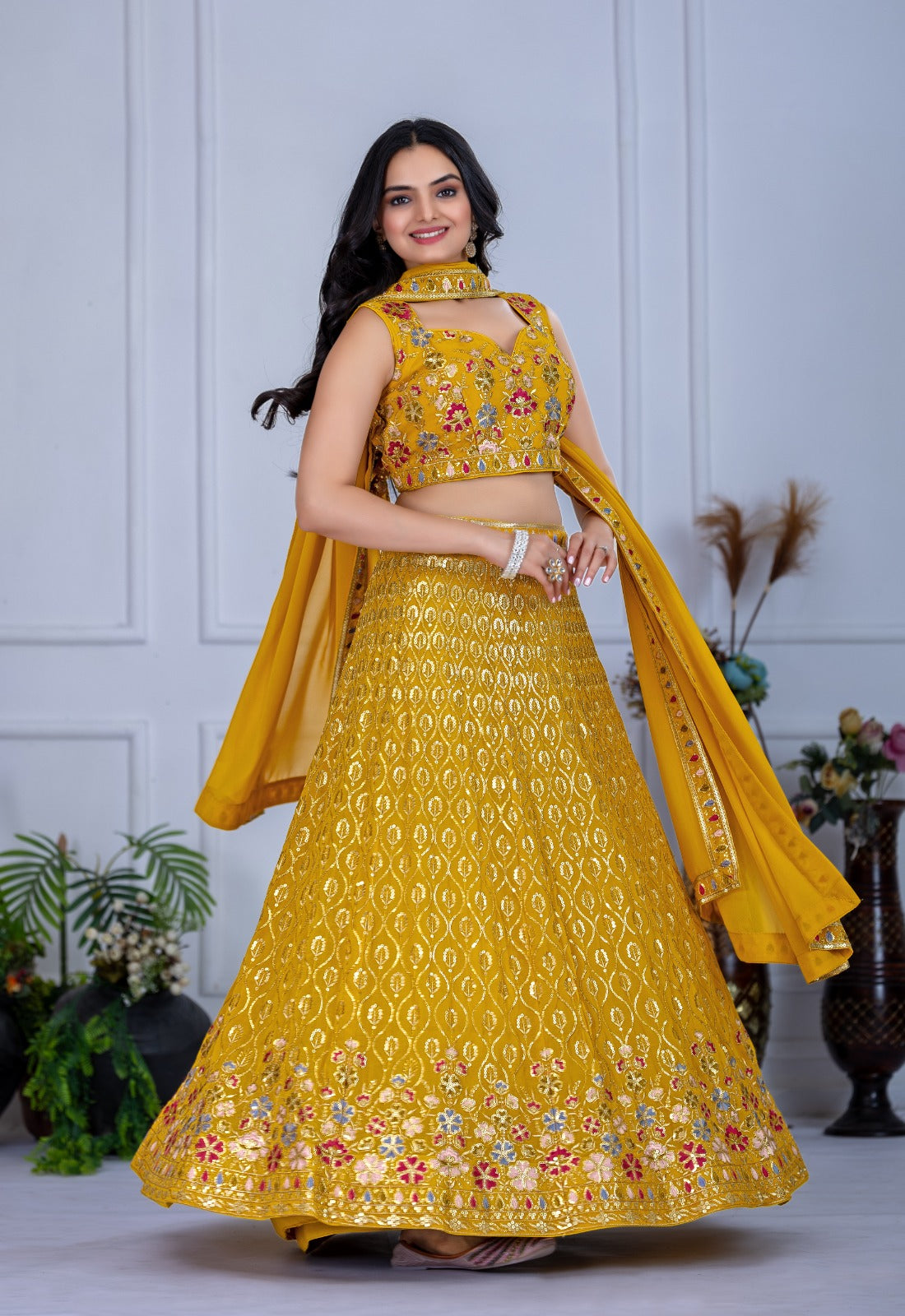 Royal threads. Modern souls. Presenting our latest lehenga collection@F