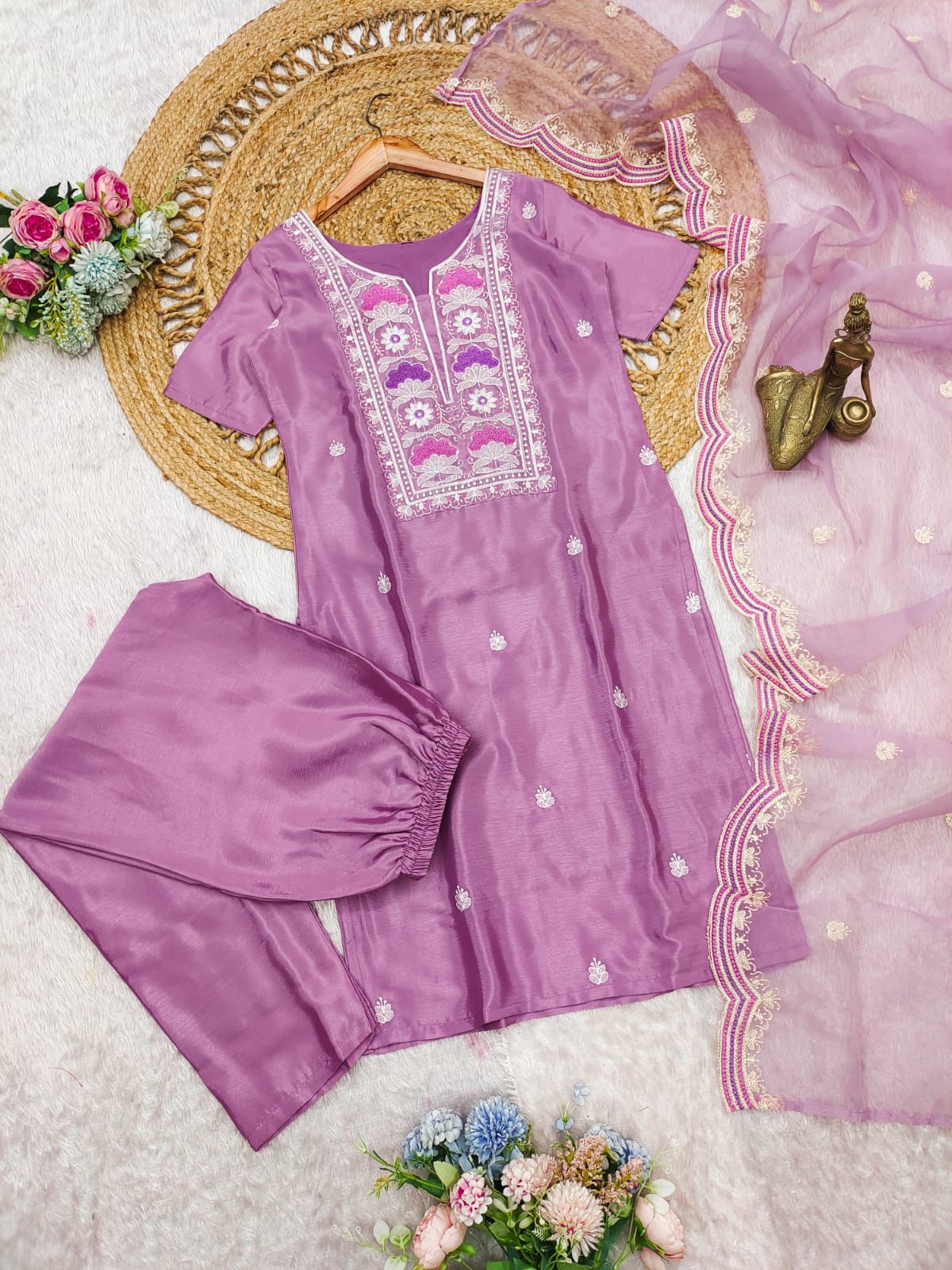 Stylish 3 Piece Kurtis Set@F