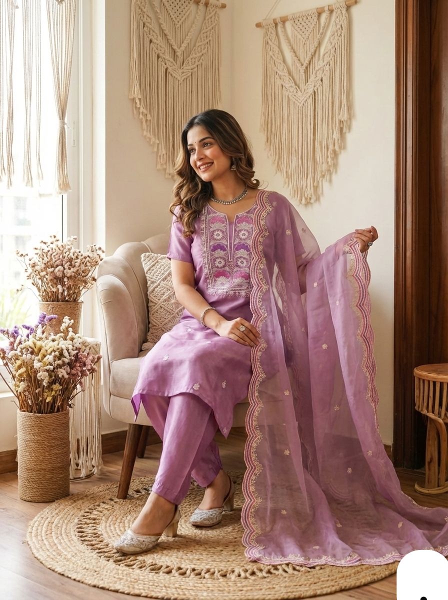 Stylish 3 Piece Kurtis Set@F