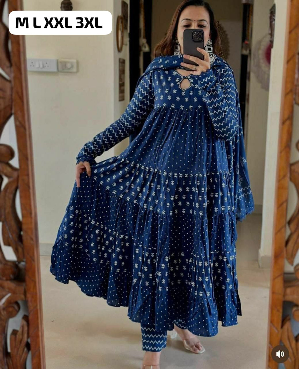 FESTIVAL SPECIAL pattern Anarkali set@F