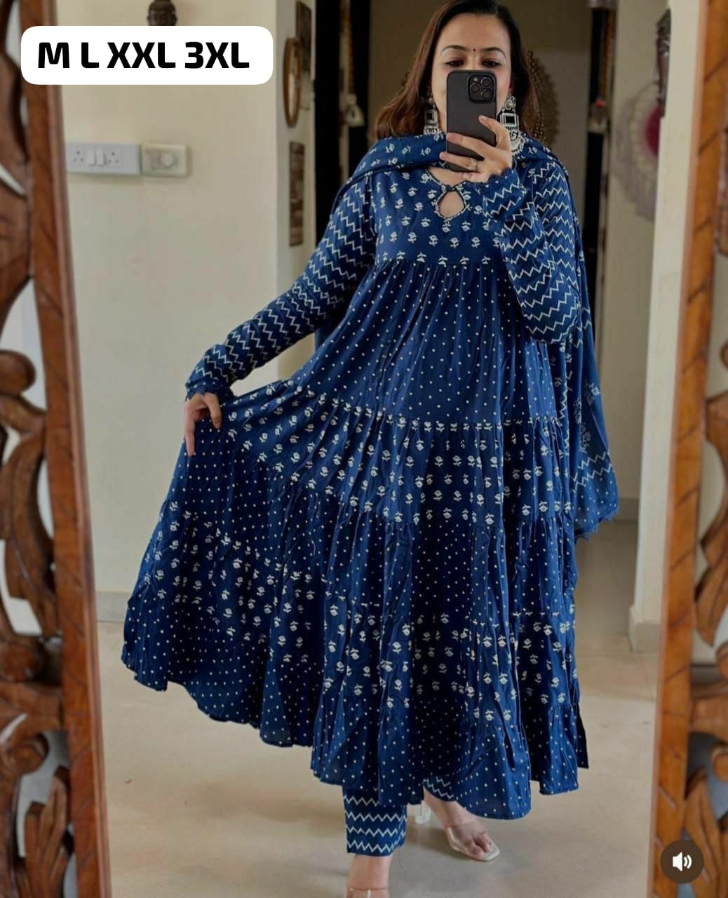 FESTIVAL SPECIAL pattern Anarkali set@F