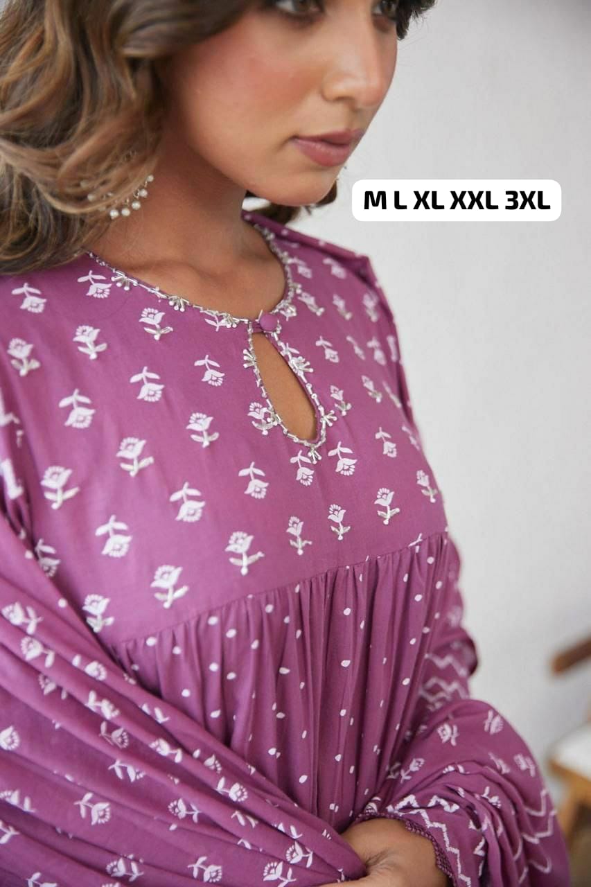 FESTIVAL SPECIAL pattern Anarkali set@F