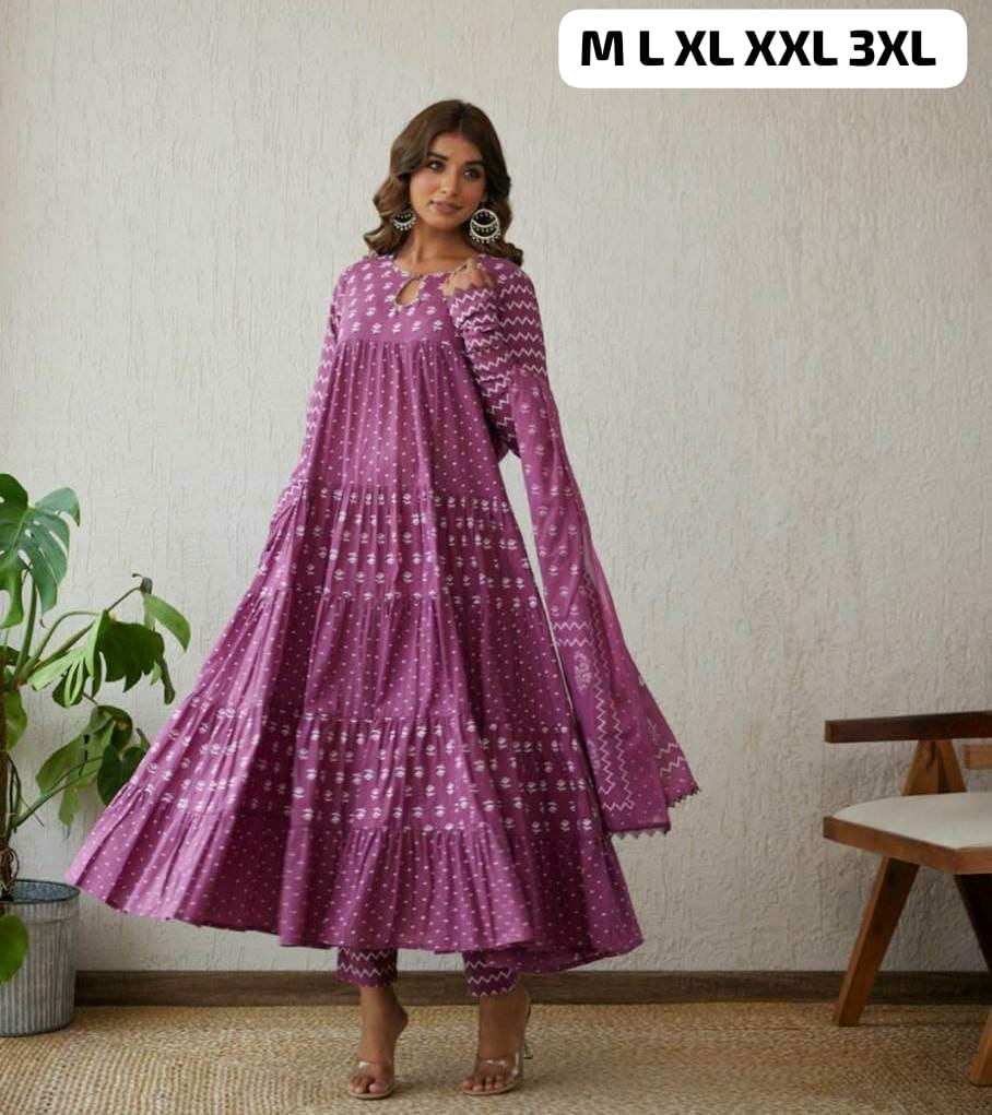 FESTIVAL SPECIAL pattern Anarkali set@F