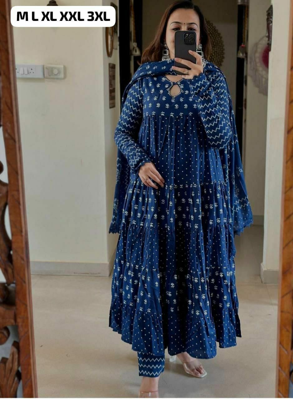 FESTIVAL SPECIAL pattern Anarkali set@F