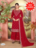 Vichitra  Embroidered Work Salwar Suit for Ceremonial @F