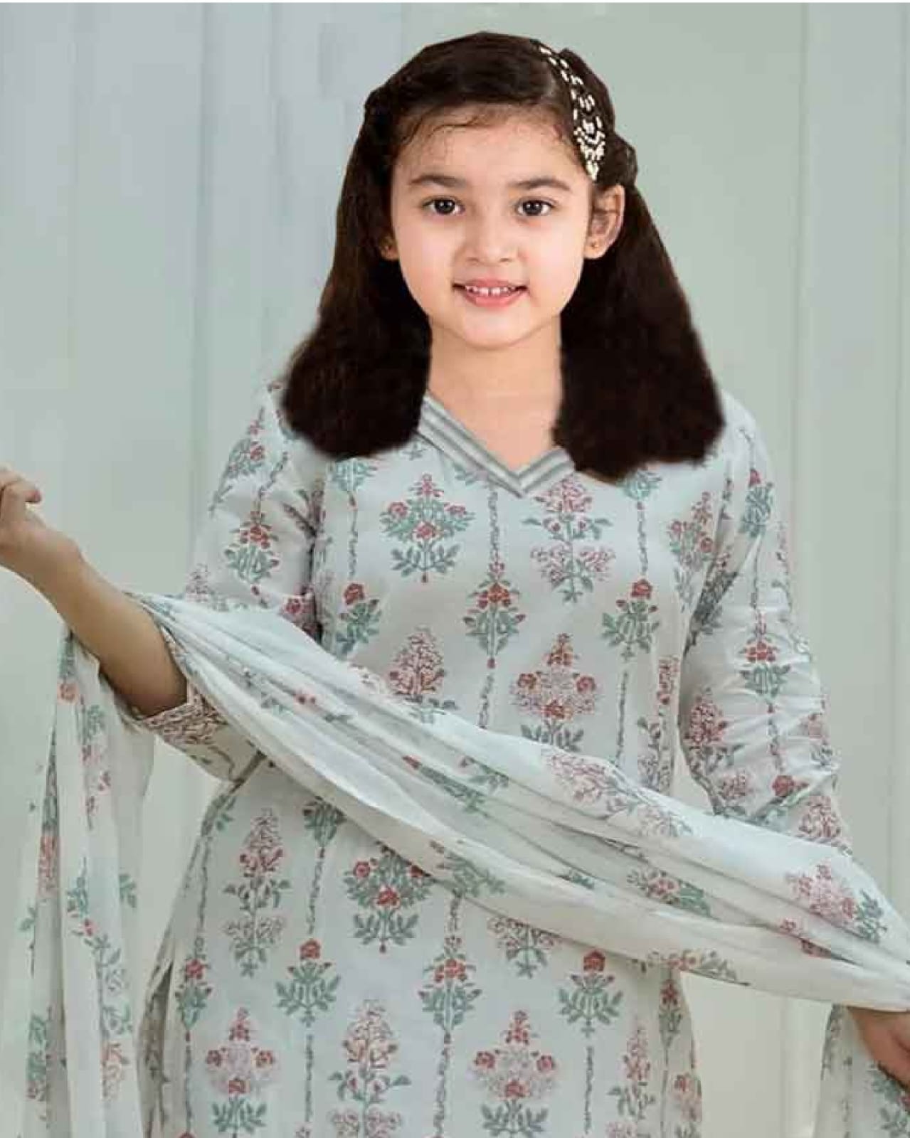 Women Viscose Rayon Kurta Pant Dupatta Set@F