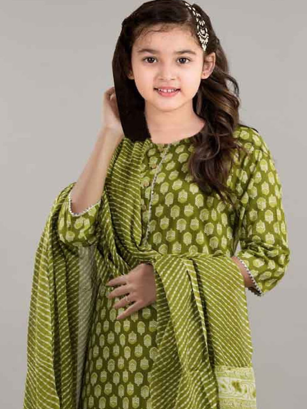 Women Viscose Rayon Kurta Pant Dupatta Set@F