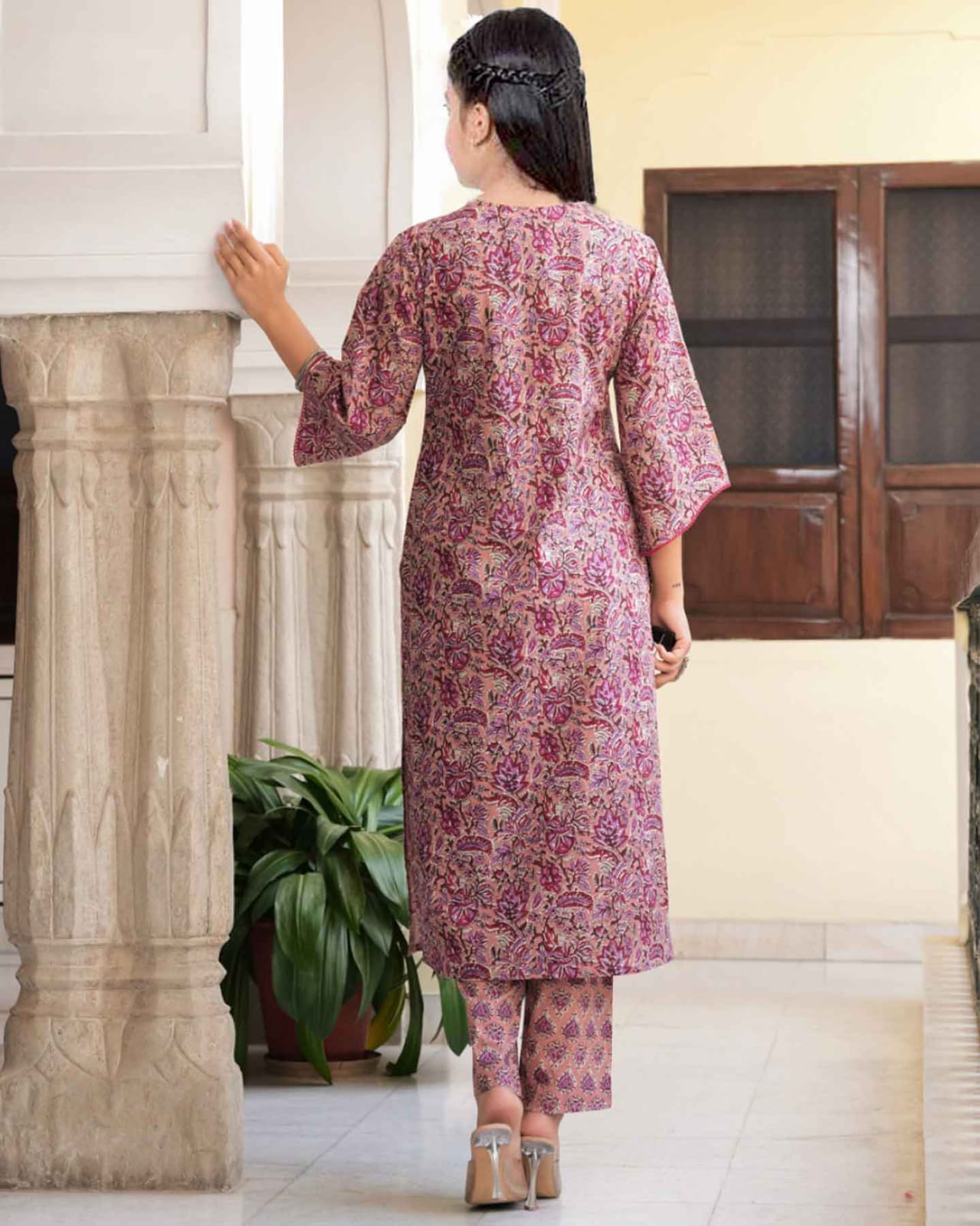 Women Viscose Rayon Kurta Pant Dupatta Set@F