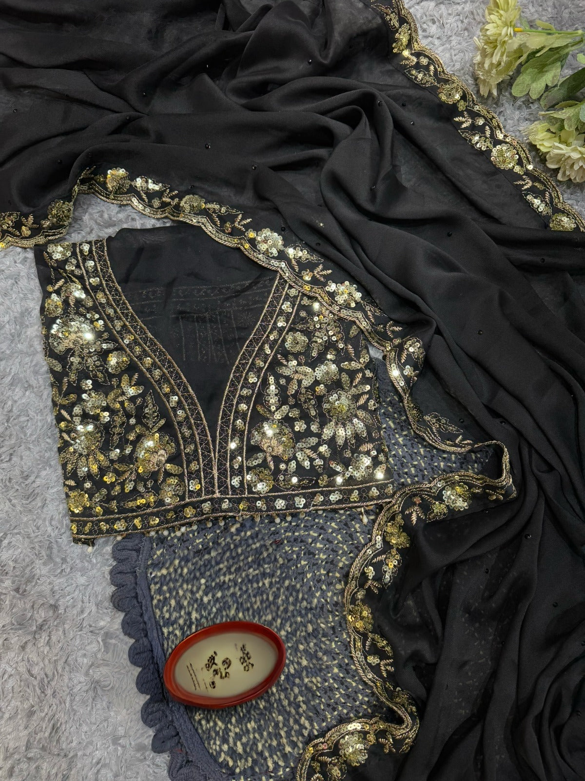 RANGOLI ARTSoft Organza Saree @f