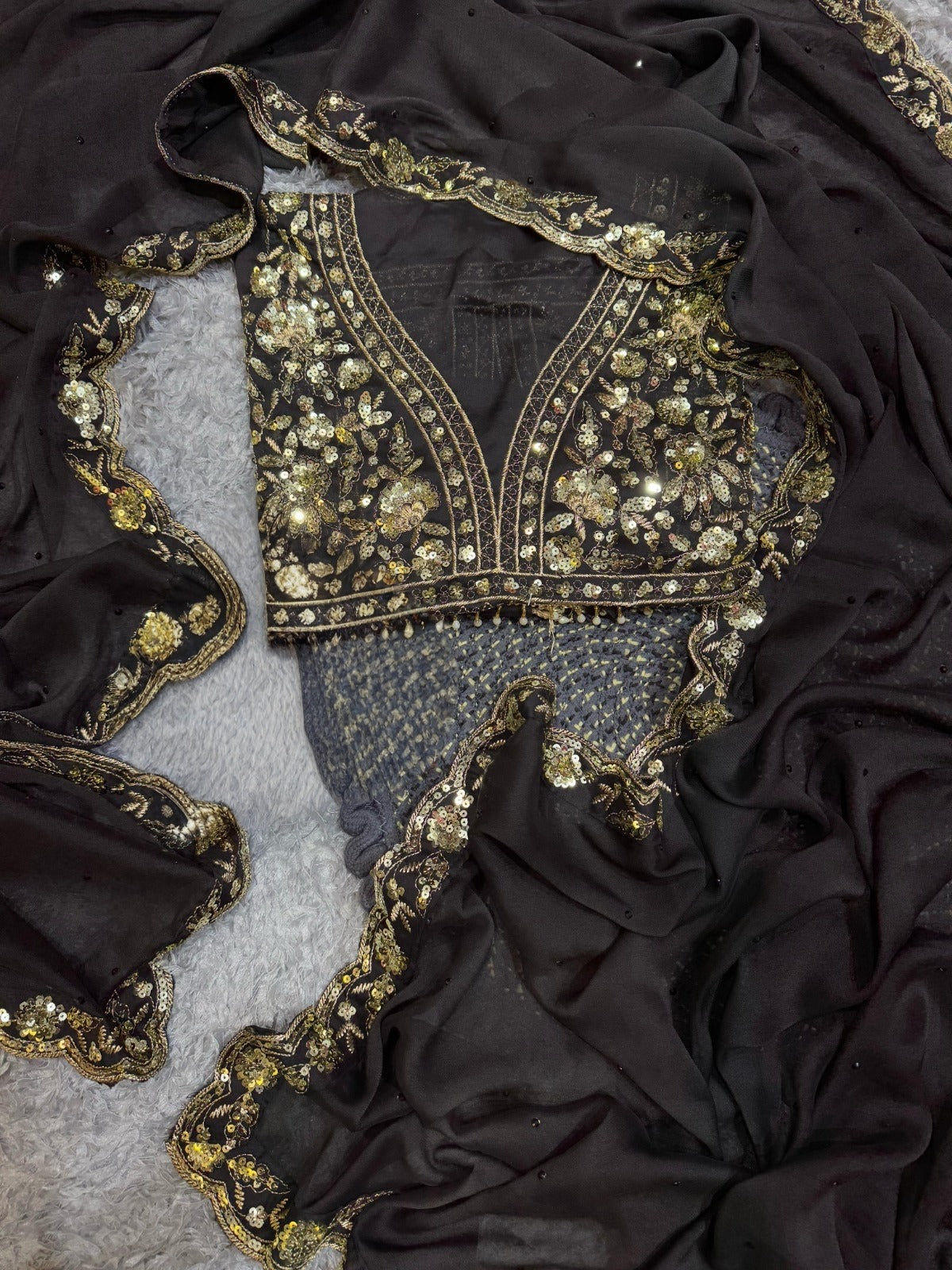 RANGOLI ARTSoft Organza Saree @f