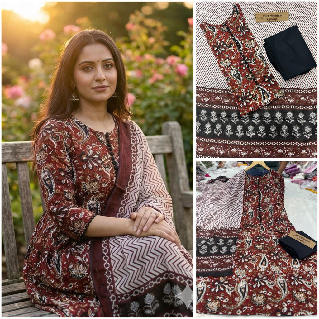 ANARKALI STYLE WITH PLAZO TOP@f