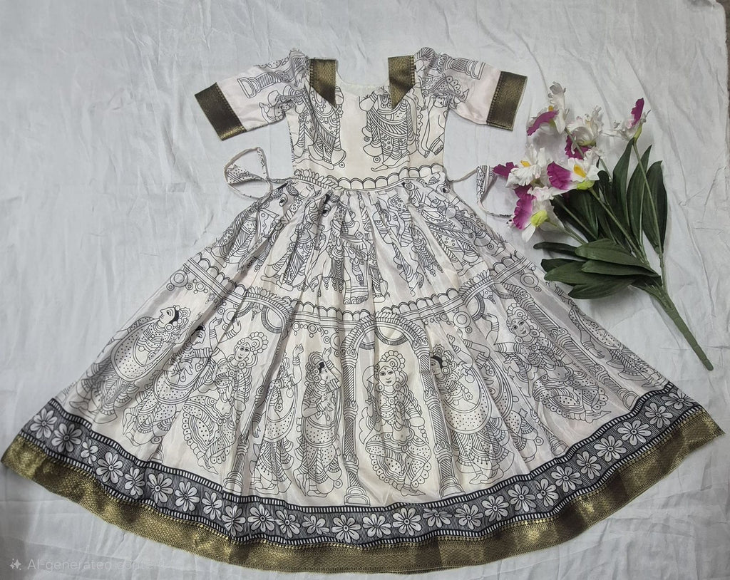 Ritu kalamkari Anarkali Dress