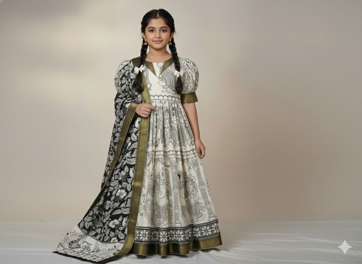 Ritu kalamkari Anarkali Dress