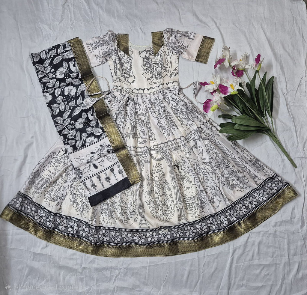 Ritu kalamkari Anarkali Dress