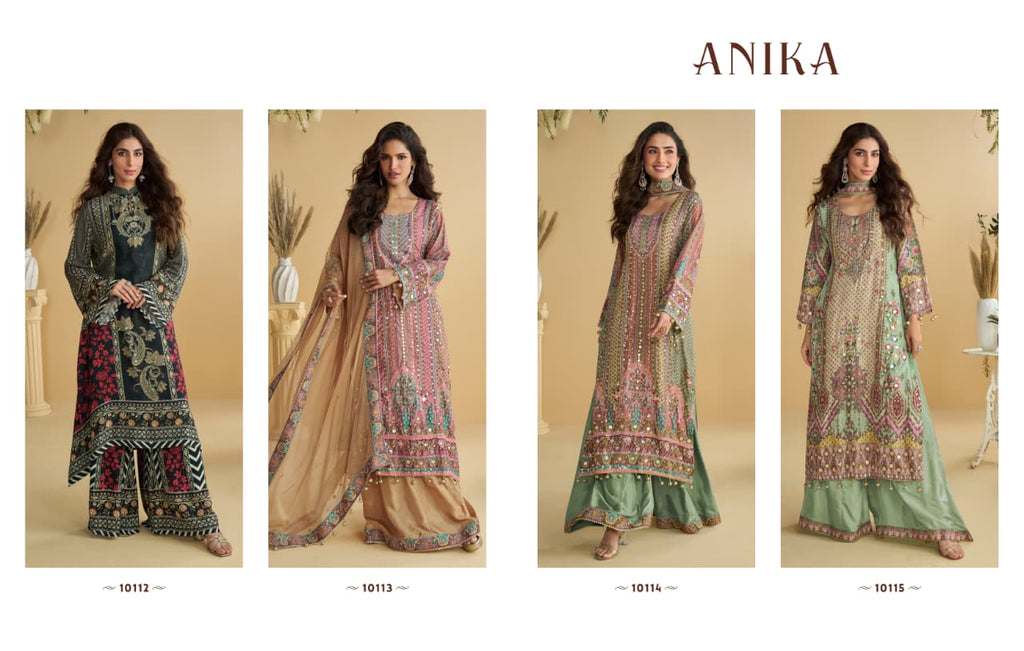 SAYURI DESIGNER ANIKA CREPE SILK SALWAR SUIT